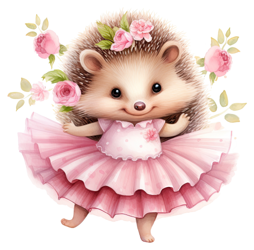 (105-2) Ballerina Hedgehog