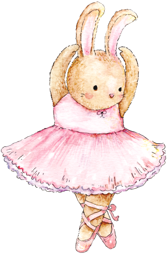 (s105-1I) Ballerina Bunny Rabbit