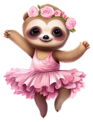 (105-2J) Ballerina Sloth