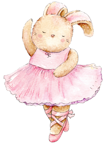 (s105-1N) Ballerina Bunny Rabbit