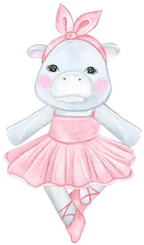 (s105-1Q) Ballerina Hippo