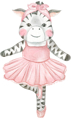 (105-1T) Ballerina Zebra