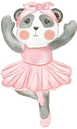 (s105-1U) Ballerina Panda