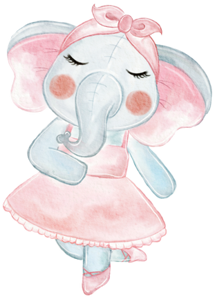 (105-1Y) Ballerina Elephant