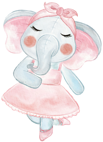 (s105-1Y) Ballerina Elephant