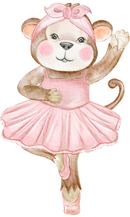 (105-1Z) Ballerina Monkey