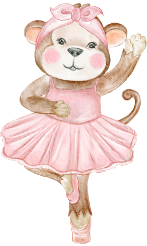 (s105-1Z) Ballerina Monkey