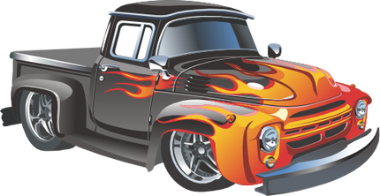 (106-2D) Hot Rod Truck