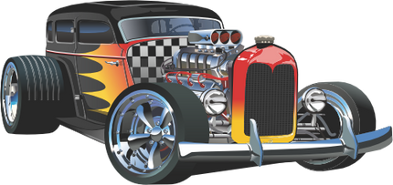(106-2G) Hot Rod Car