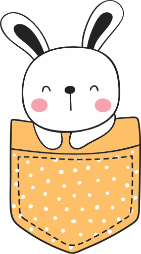 (s107-1-A) Pocket Bunny Rabbit