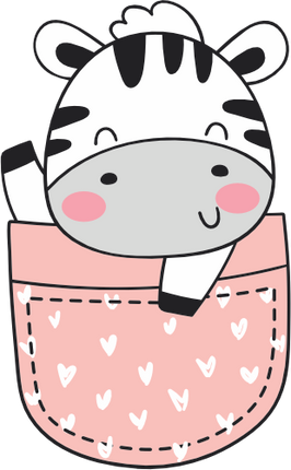 (s107-1-B) Pocket Zebra