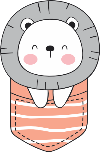 (s107-1-E) Pocket Lion