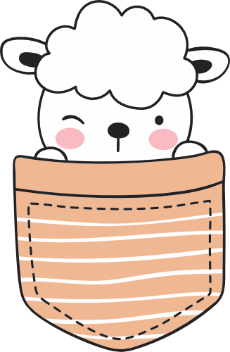 (s107-1-I) Pocket  Sheep