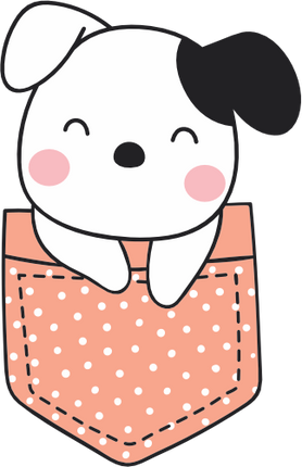 (s107-1-O) Pocket Dog Puppy