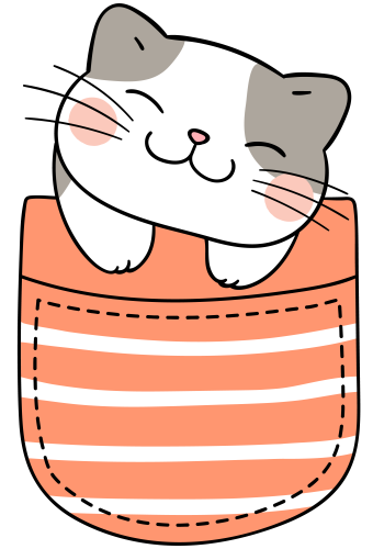(s107-2L) Pocket Cat