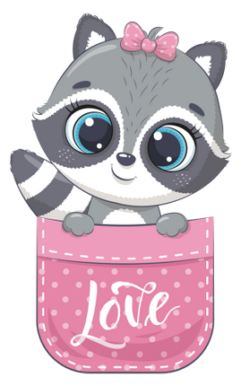 (s107-3-C) Pocket Racoon