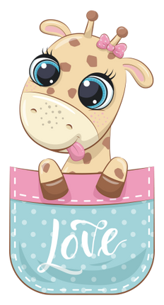 (s107-3-H) Pocket Giraffe