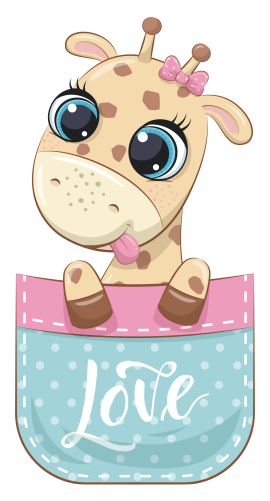 (s107-3-H) Pocket Giraffe