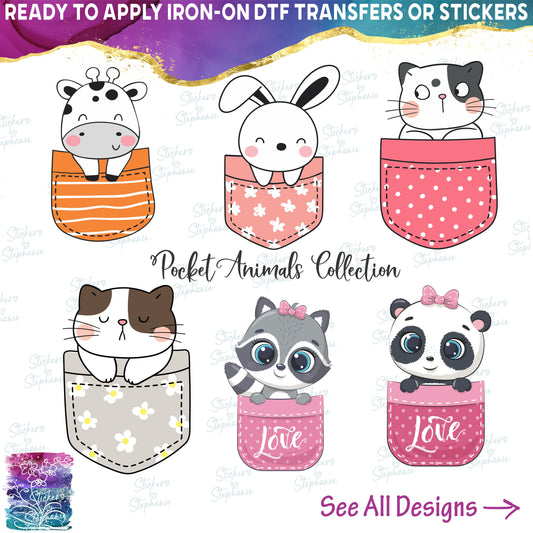 (s107) Cute Pocket Animals Full Color Illustrated Collection 44 Style Options