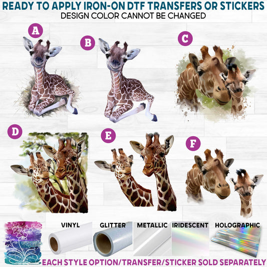 (s109-13) Watercolor Giraffe