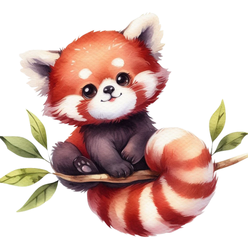 (s109-14-2A) Baby Red Panda