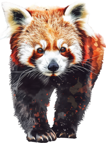 (s109-14-3D) Red Panda