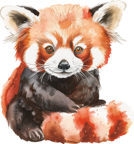 (s109-14-2P) Red Panda