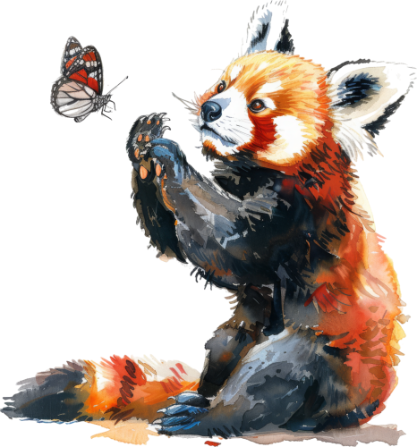 (s109-14-2R) Red Panda