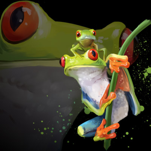 (s109-18-D)  Tree Frogs