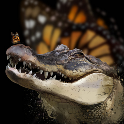 (s109-19-C) Crocodile Butterfly