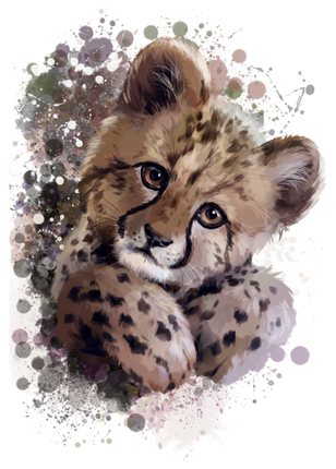 (s109-23-B) Cheetah Cub