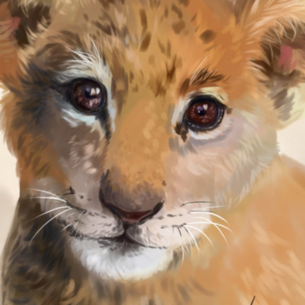 (s109-25-C) Lion Cub