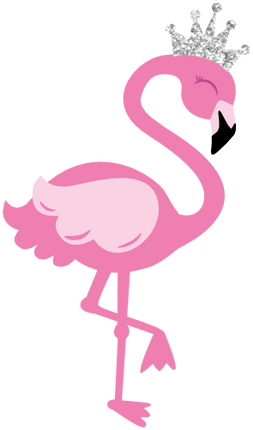 (s110-1-B) Flamingo Silver Crown