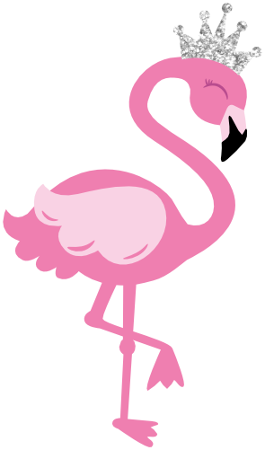 (s110-1-B) Flamingo Silver Crown