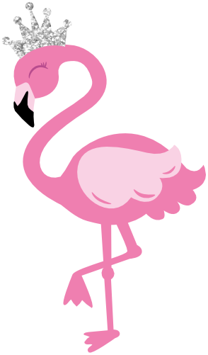 (s110-1-B) Flamingo Silver Crown