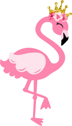 (s110-1-H) Flamingo Gold Crown Flowers