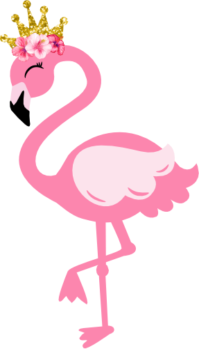 (s110-1-H) Flamingo Gold Crown Flowers