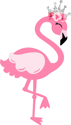 (s110-1-I) Flamingo Silver Crown Flowers