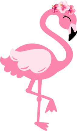 (s110-1-J) Flamingo Flower Crown