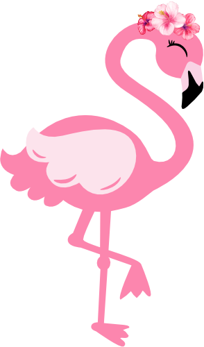 (s110-1-J) Flamingo Flower Crown