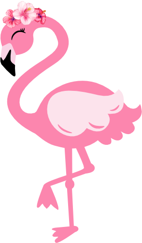 (s110-1-J) Flamingo Flower Crown