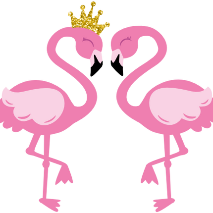 (s110-1-K) Flamingo Couple