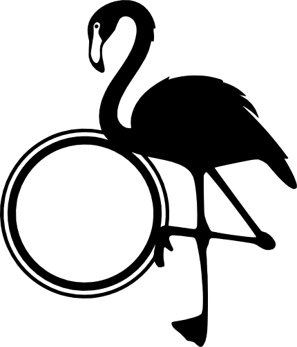 (s110-2A) Flamingo Frame