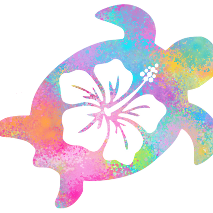 (112-01-I) Tropical Turtle Hibiscus