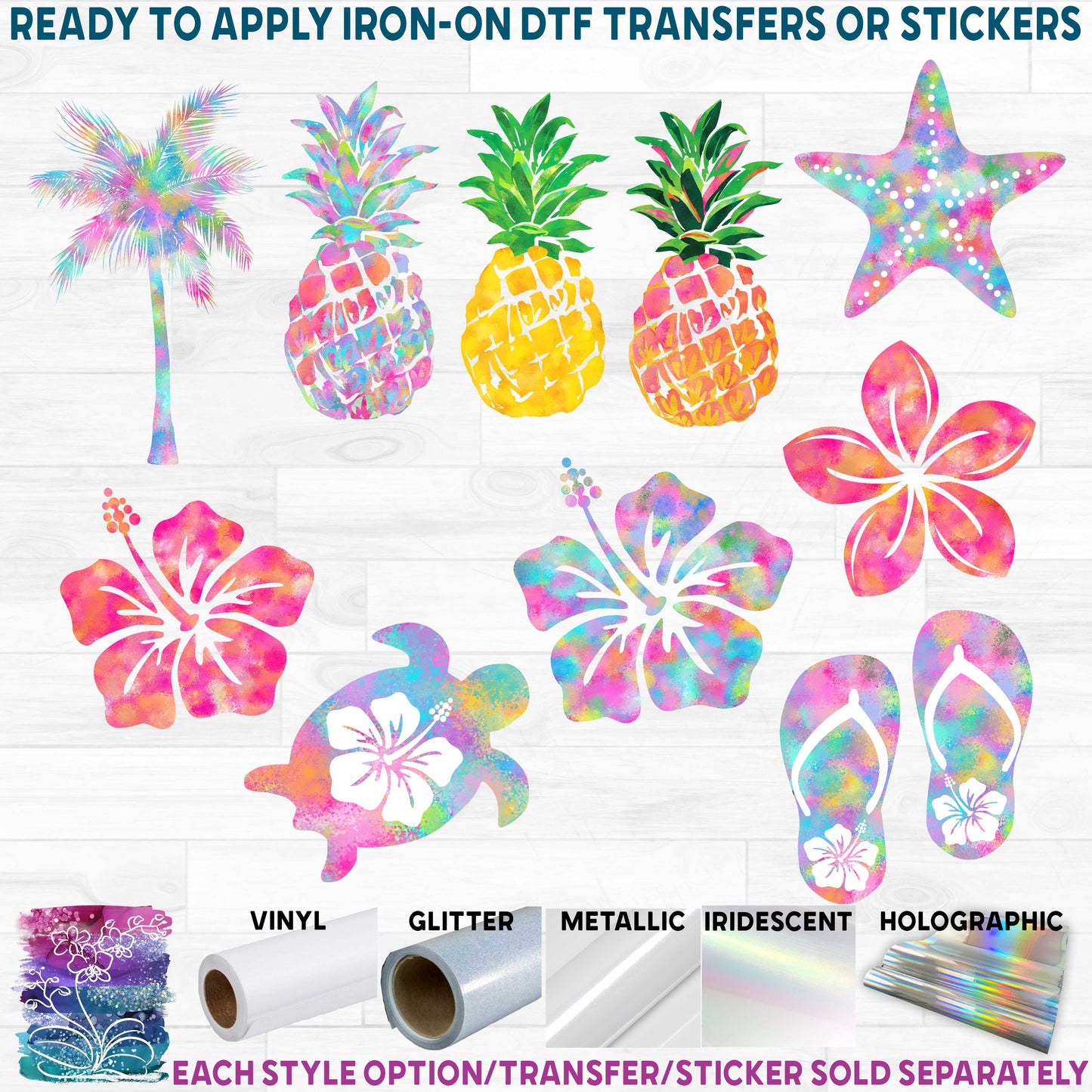 (s112) Watercolor Tropical Collection 12 Style Options