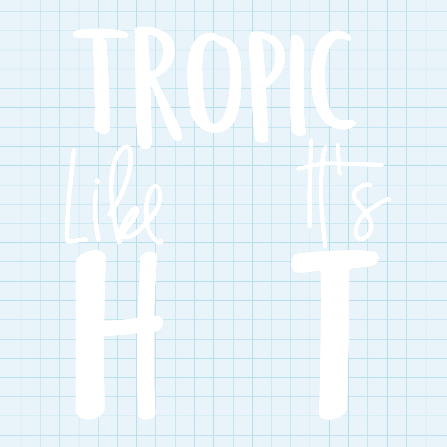 (s112-4) Tropic Like It's Hot Watercolor Pineapple