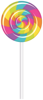 (s113-1) Rainbow Lollipop Sucker