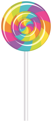 (s113-1) Rainbow Lollipop Sucker