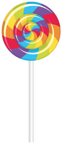 (s113-1) Rainbow Lollipop Sucker