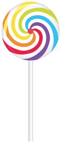 (s113-1) Rainbow Lollipop Sucker
